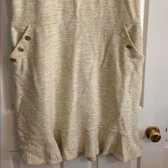 NWT Women’s Loft Sleeveless Dress, Yellow, Size 18 - Picture 4 of 8